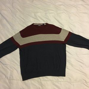 IZOD Sweater - L, Dark Blue, Burgundy, Gray